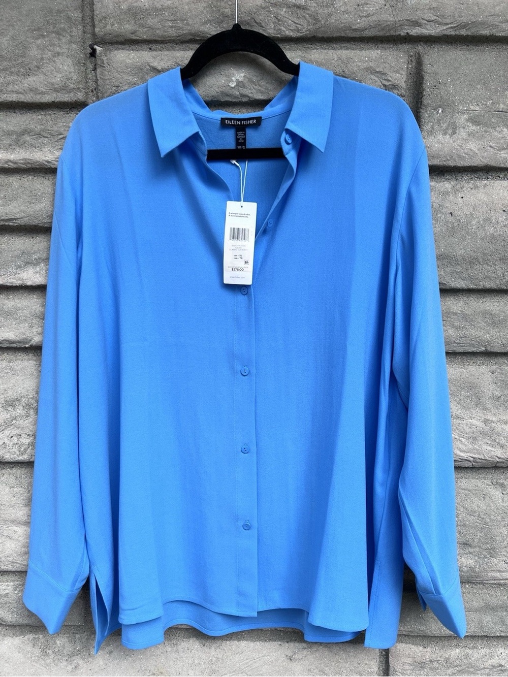 Eileen Fisher Classic CLR Silk Shirt